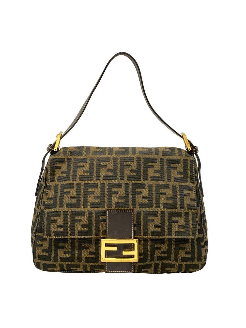 Fendi Mama Bucket Brown Dark Jacquard #368626F18B